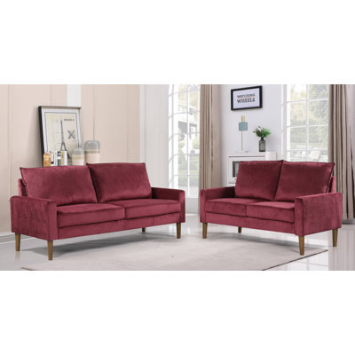 2 Piece Velvet Living Room Set