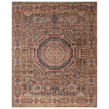 Oriental Hand-Knotted Wool Brown / Rust Area Rug