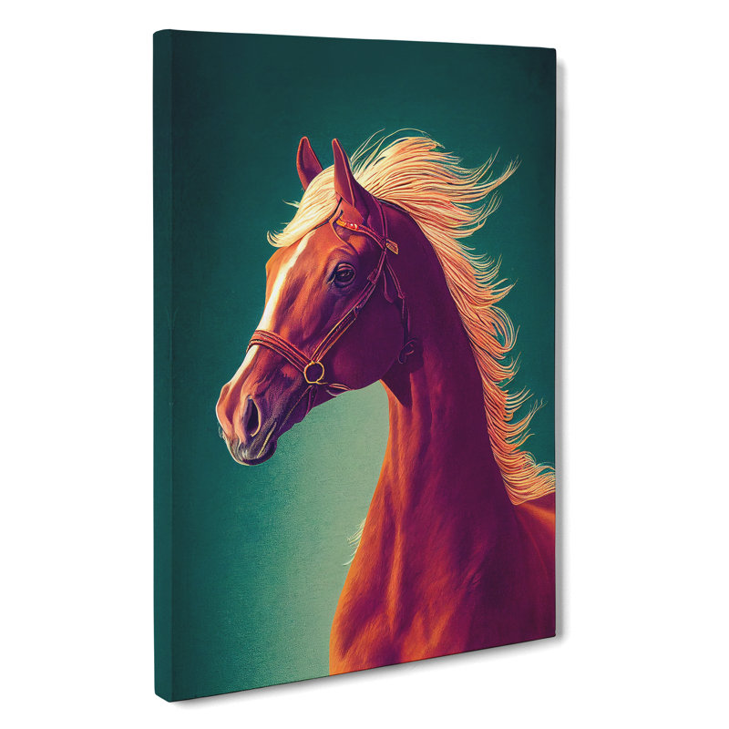 Beauty Of A Horse - Wrapped Canvas Print, 60cm H x 40cm W x 3cm D