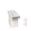 Bureau d'ordinateur pliant en marbre blanc de 47 po avec rangement, peu encombrant pour la table de travail, salle de couture polyvalente