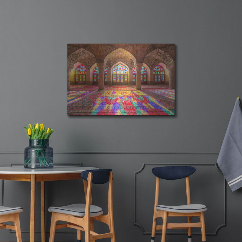 «Pink Mosque Of Shirazranan» par Luxe, H 24 po x l 36 po
