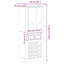 Fleur De Lis Living Wine Rack Corona 56X35x134.5 Cm Solid Wood Pine