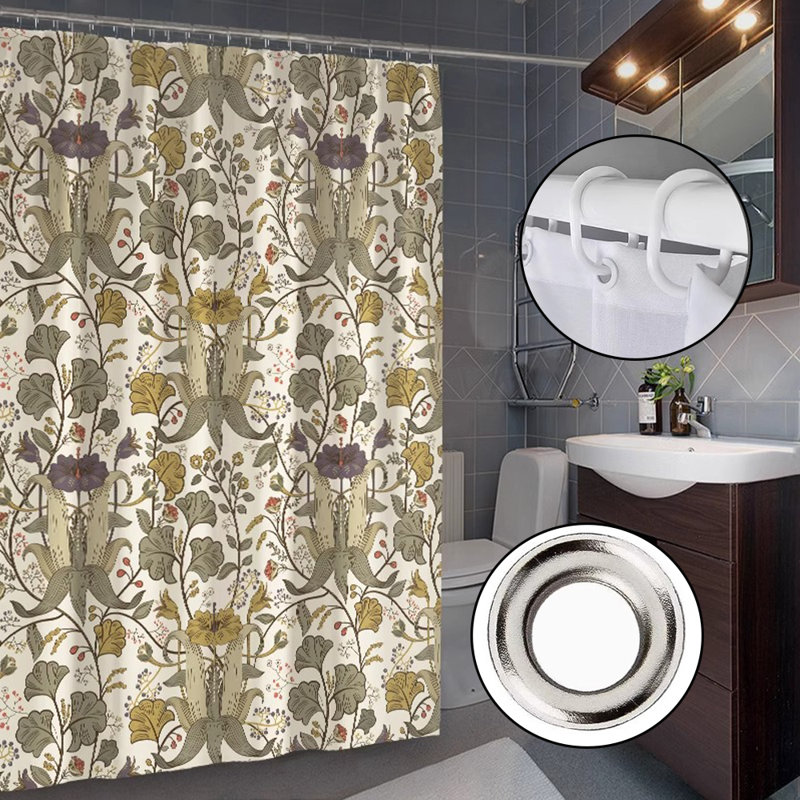 Rideau de douche en polyester, H 79 po x l 79 po