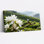 «White Magnolia Flowers and Bird On Tea Plantation», reproduction d'art sur toile tendue sur toile, ensemble de 1