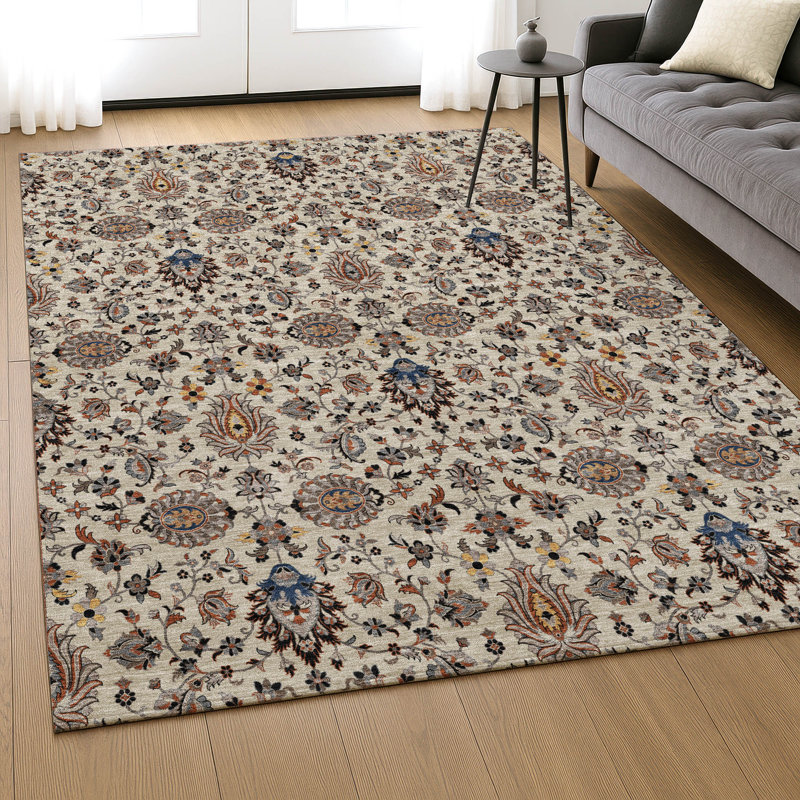 Tapis de qualité supérieure lavable à la machine Mayfield AMF2192 global, Beige, 2 pi 6 po x 3 pi 10 po