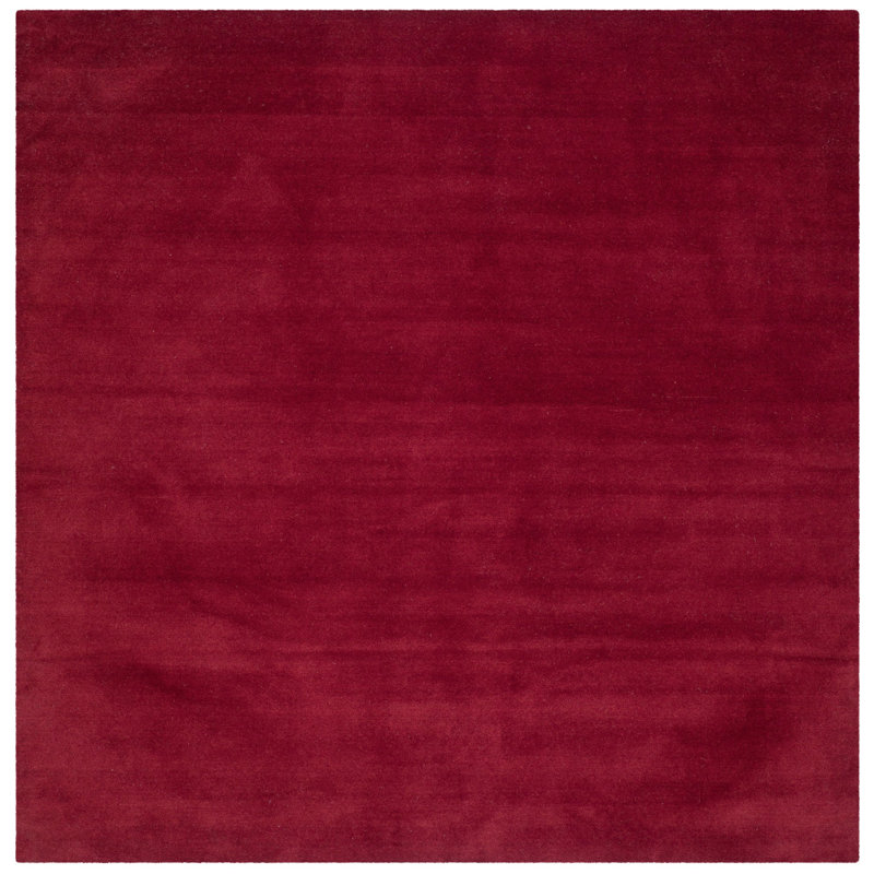 Frann Hand Tufted Wool Solid Color Rug, Square 4'