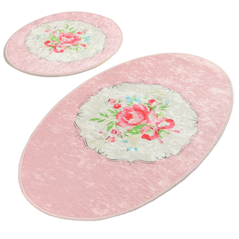 Ensemble de tapis de bain de qualité supérieure (2 pièces) en polyester antidérapant de 19,7 po x 23,6 po et de 23,6 po x 39,4 po | Antiallergique, anti-poussière et anti-taches, 700 gr / m² | Lavable à la machine, parfait pour la décoration de salle de bain