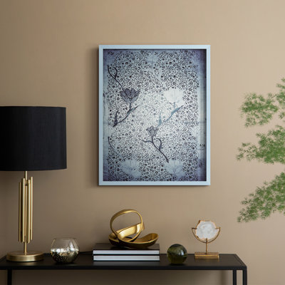 «Vintage Abstract Print», reproduction encadrée CLV III