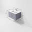 Ensemble de meuble-lavabo mural simple 30 "avec miroir Geneva-1431764510-1348802278