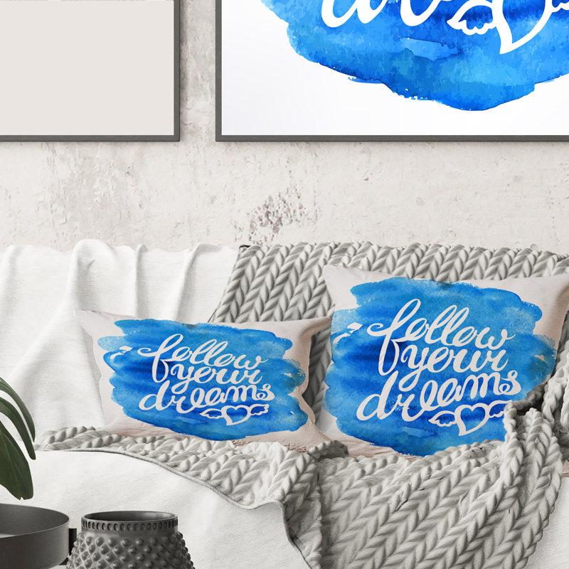 Coussin Rectangle, Follow Your Dreams I - Modern Printed