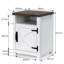 40cm W Solid Wood Bedside Table-187483656