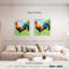 Crowle coq sur l'herbe-111889129