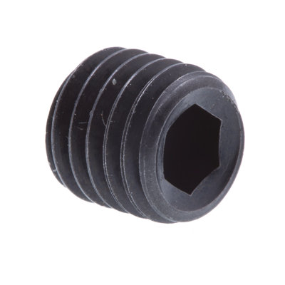 Vis sans tête à six pans creux, acier galvanisé noir no 8-32 X 1/8 po (paquet de 25)