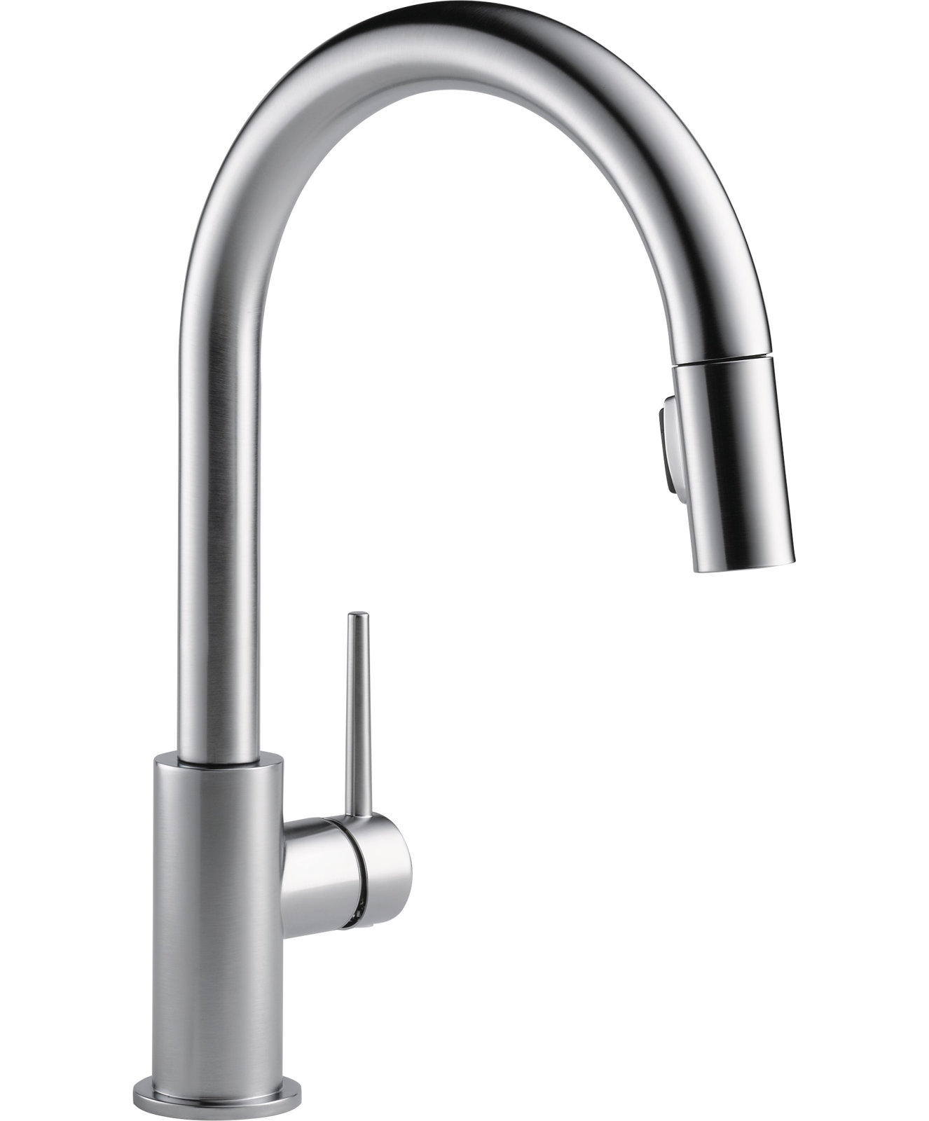 Trinsic Pull Down Sprayer Kitchen Sink Faucet, Single Handle Kitchen Faucet, Brushed Nickel