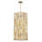 Gemma Six-Light Tall Drum Pendant w/ Crystal Rectangular Prisms