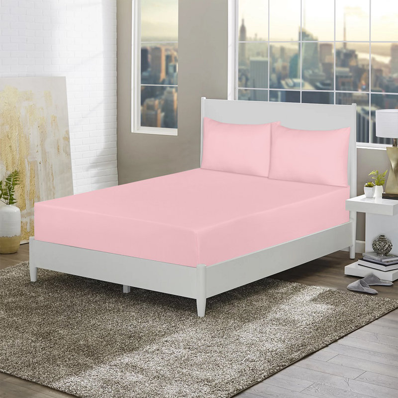Eemeli Microfiber 30cm Deep Pocket Fitted Sheet – Ultra-Soft, Wrinkle-Resistant, Breathable Bedding for Standard Mattresses