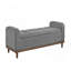 Banc de rangement rembourré et capitonné Mid-Century-128632606