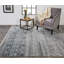 Tapis gris en coton / laine noué à la main Authement-1696789168