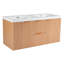 Meuble-lavabo double 47,24 po avec comptoir SMC, 2 tiroirs et 2 armoires à fermeture en douceur, meuble-lavabo double mural