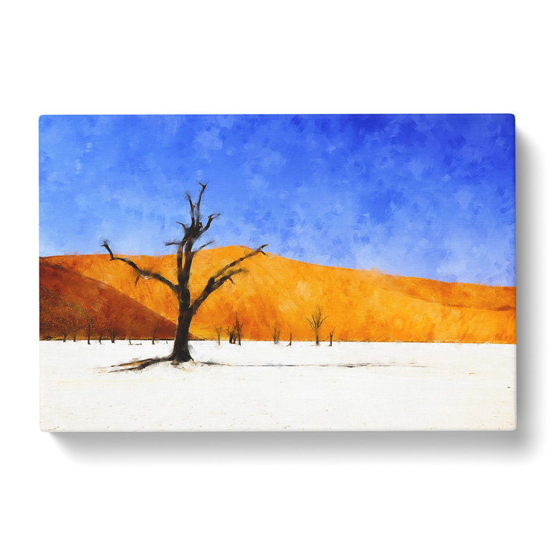 Trees In The Namibia Desert - Wrapped Canvas, 35cm H x 50cm W x 3cm D
