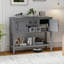 Buffet Buffet avec 2 portes et 2 tiroirs gris-2096503950