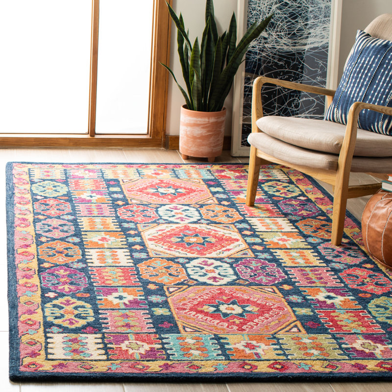 Ivanhoe Hand Tufted Wool Southwestern Rug, Rectangle 8' x 10'