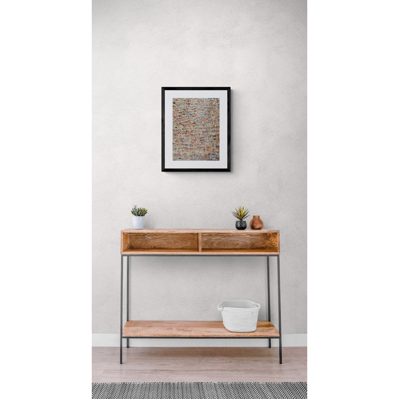 Multiple Brush Strokes Print by Angel Estevez, Black Framed Paper, 21.25" H x 17.25" W