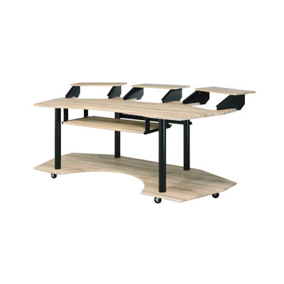 Bureau studio 83 po Eleazar au fini chêne naturel (sans chaises)