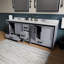 Meuble-lavabo double avec comptoir en quartz blanc-1697941185