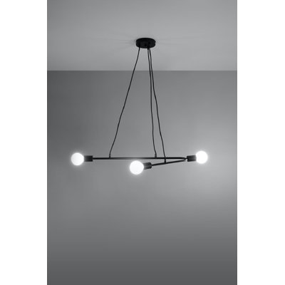 Dwain 3 - Light Black Cluster Pendant