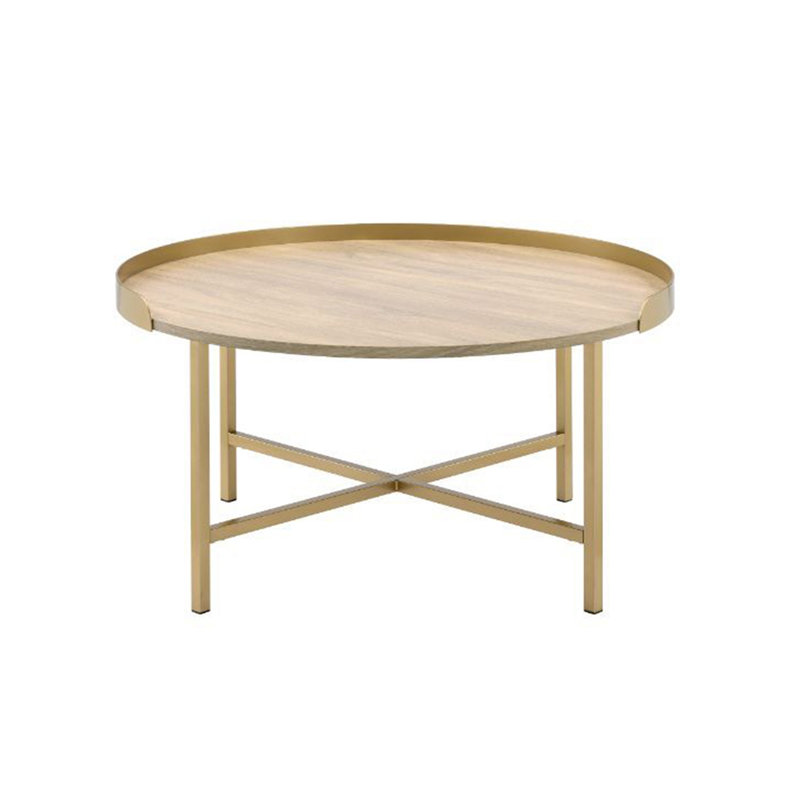 Table basse à plateau rond