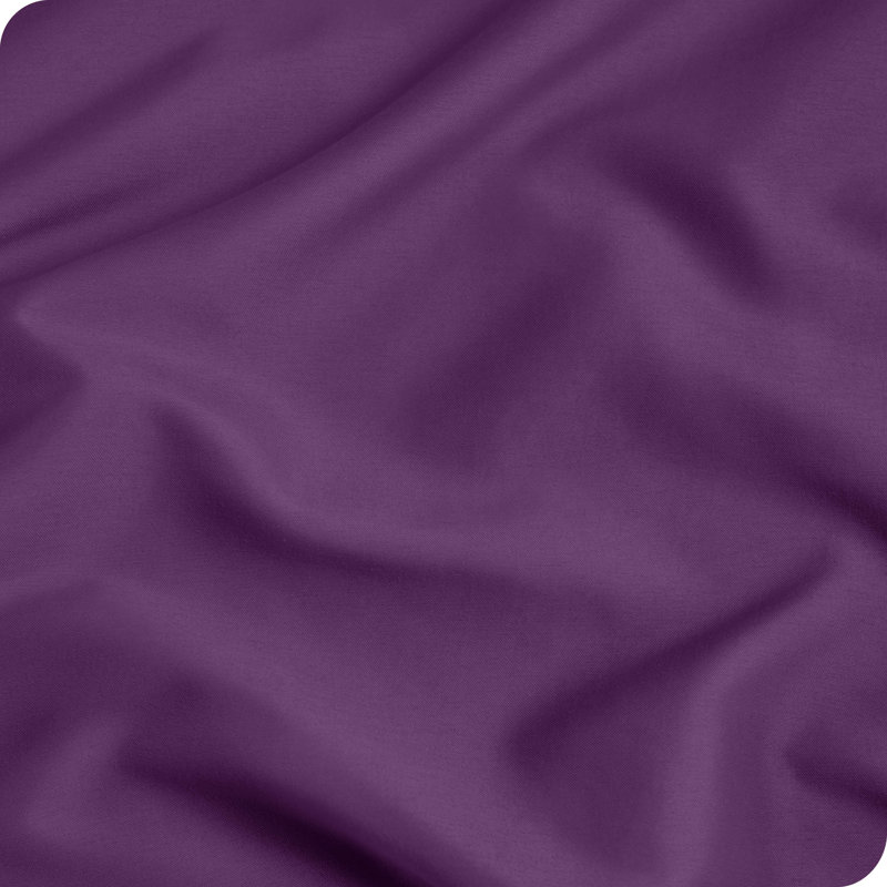 Fermeture de l'enveloppe du coussin en microfibre, Prune