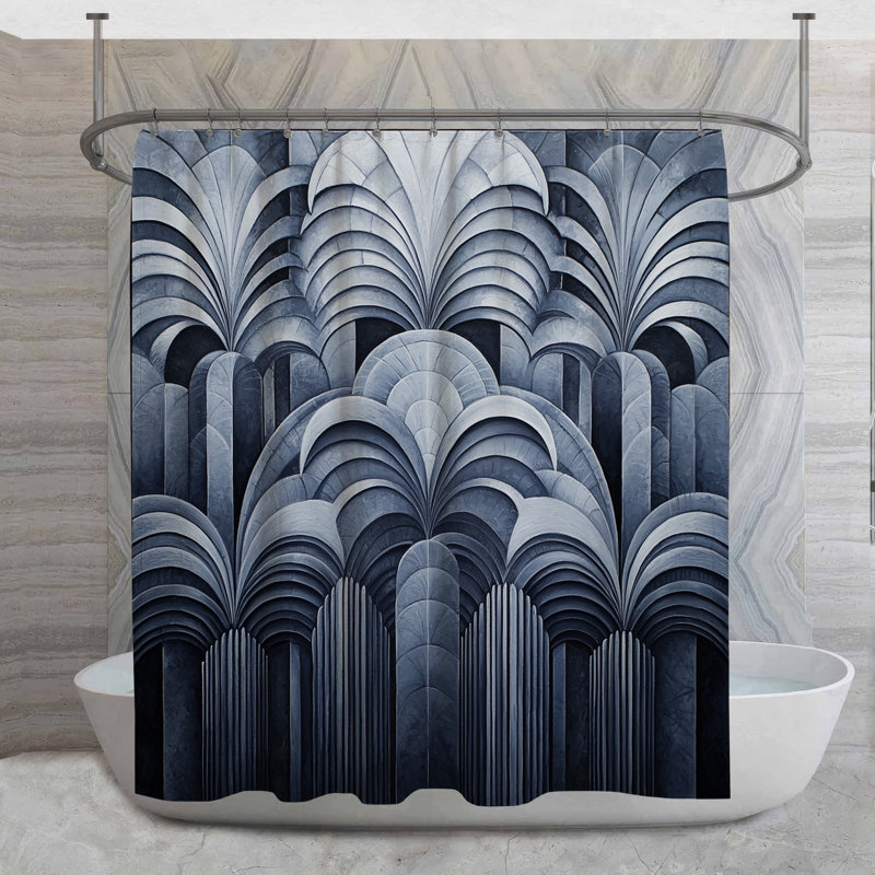Rideau de douche Architecture, H 73 po x l 70 po