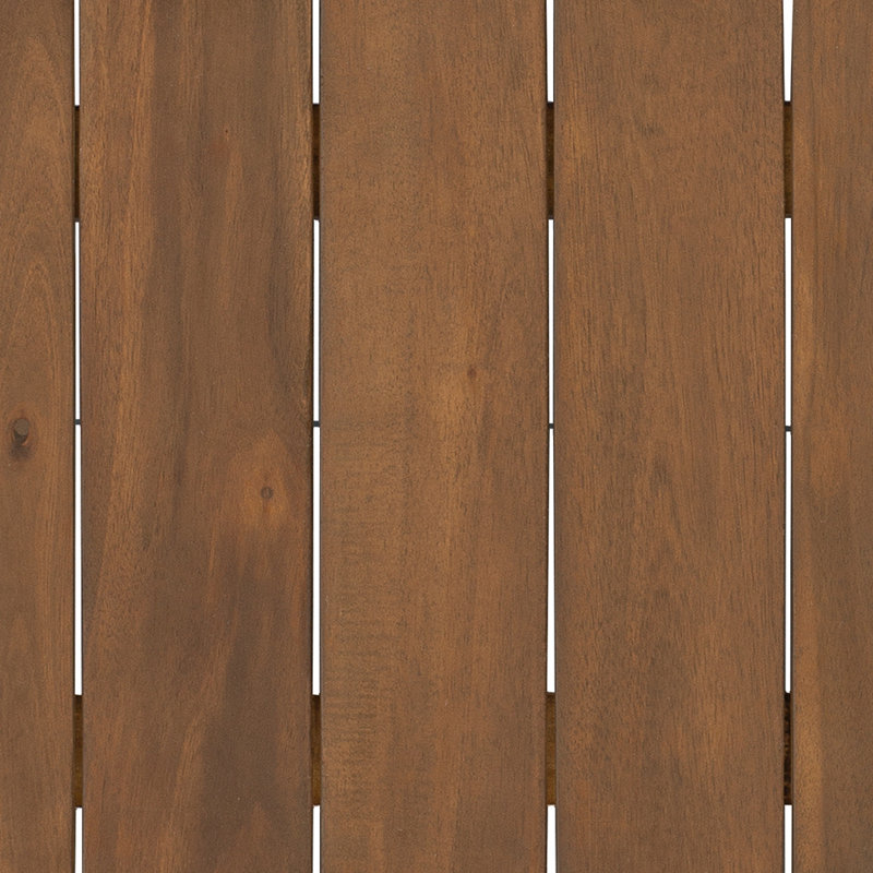 Langport Rectangular Acacia Outdoor Side Table , 18.11'' in. W 18.5'' in. D, Teak