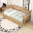 Wooden Daybed with 2 Drawers and Slats-116132811-116132809