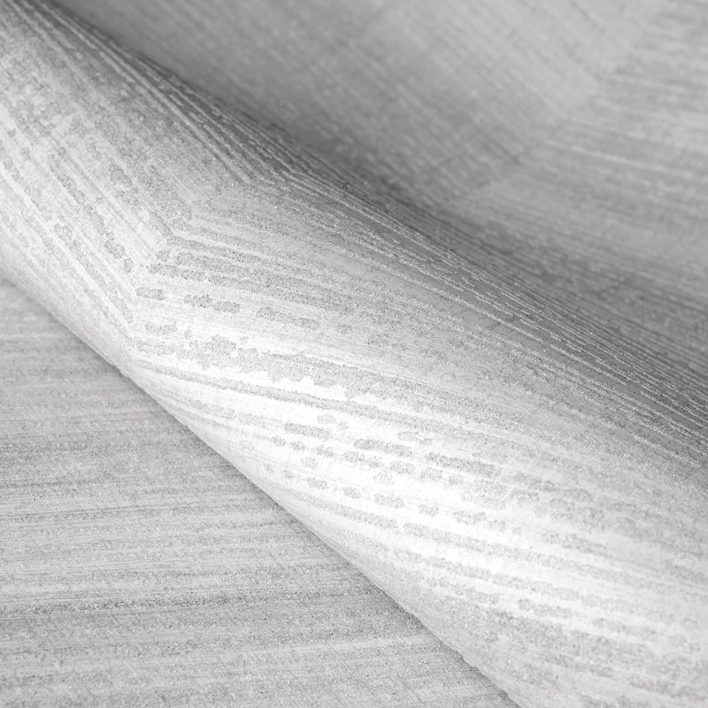 Salt Collection Glass Beads Vetro Chevron Design 10.05m x 53cm Wallpaper Roll, White