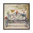 Toile encadrée de bois rustique foncé