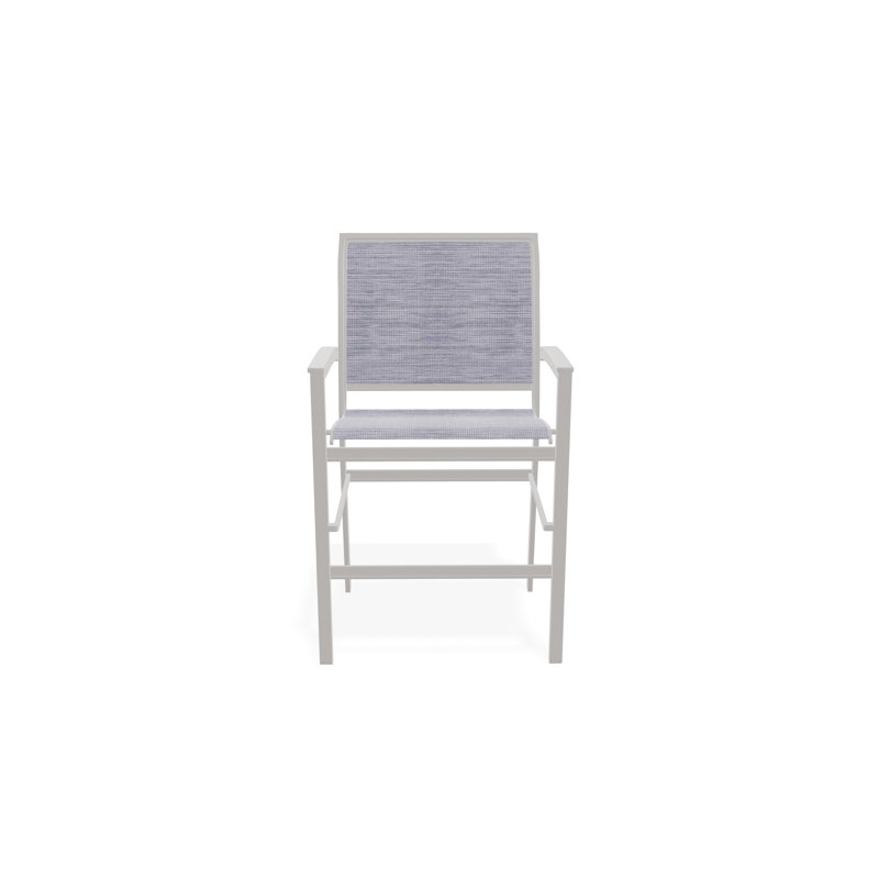 Chaise de café empilable en aluminium Bazza, Gris chaleureux, Brooks