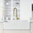 Edison 19" H 1-handle Pull-Down 2-Function Sprayer Touchless Kitchen Faucet-68838176