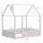 Wood Bed House Bed Frame With Fence