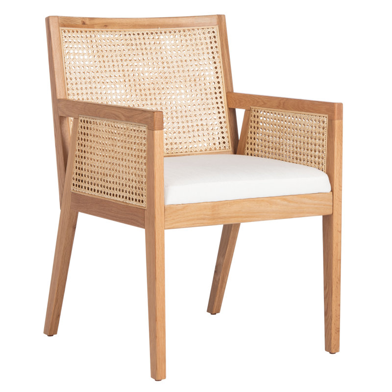 Aurora  Linen Arm Chair in Beige, Beige