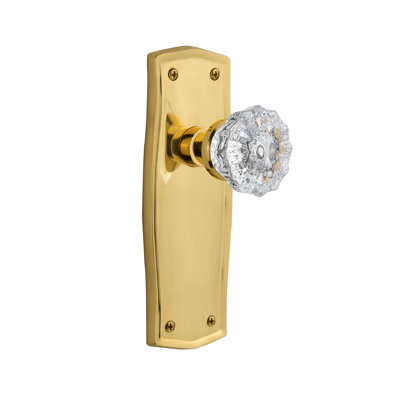 Prairie Plate with Crystal Door Knob