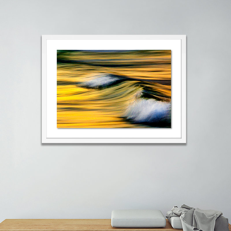 Rollin In Print by Geoffrey Baris, White, 29" H x 40" W x 2.5" D