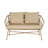 Raynette 48'' Wide Straight Iron Loveseat with Cushions
