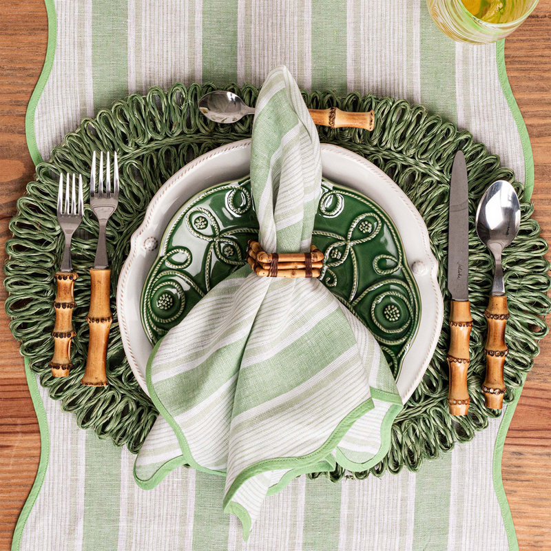Straw Loop Oval Placemat, Seagrass