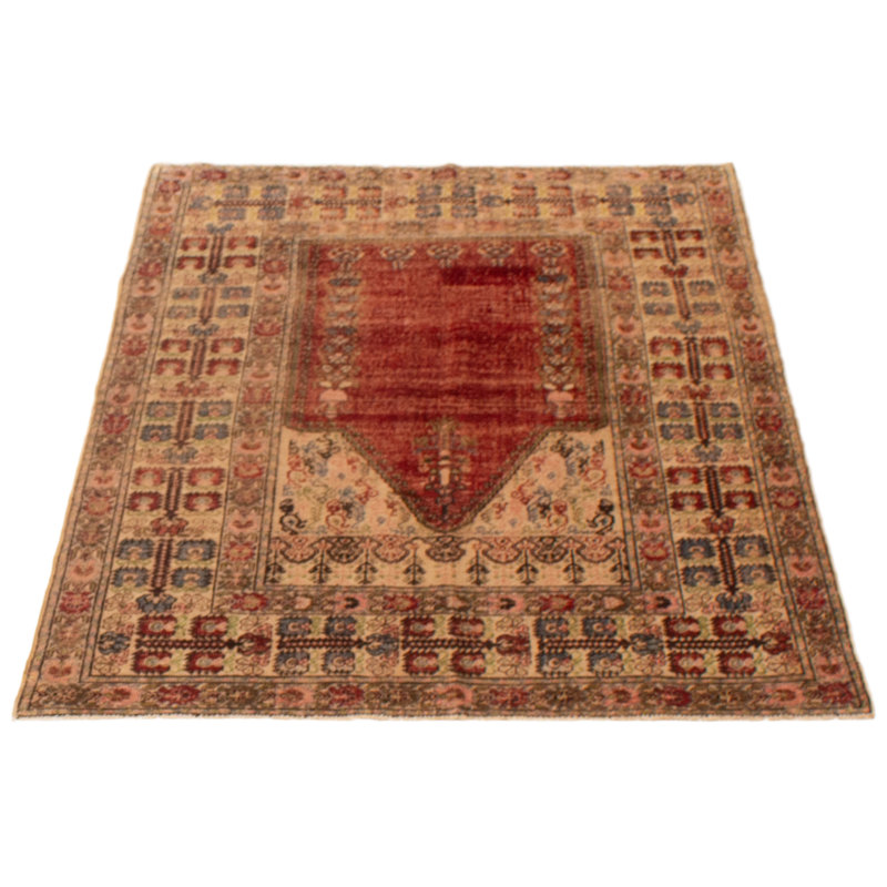 Tapis rouge Hereke 4 pi 0 po x 5 pi 5 po
