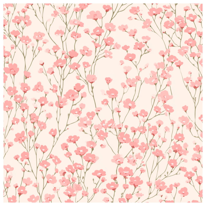 Jeté Floral, L 60 po x l 50 po, Pink Floral