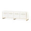 Palm Gate Media Cabinet - Cloud White