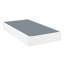 Twin Mattress Base With Textured Fabric Cover & Black Metal Frame, 8.5" Height, 12 Slat Support, Easy To Assemble, 350Lbs Weight Capacity, Bedroom Must-Have Foundation: Construction And Fabric, 8.5In-950100899