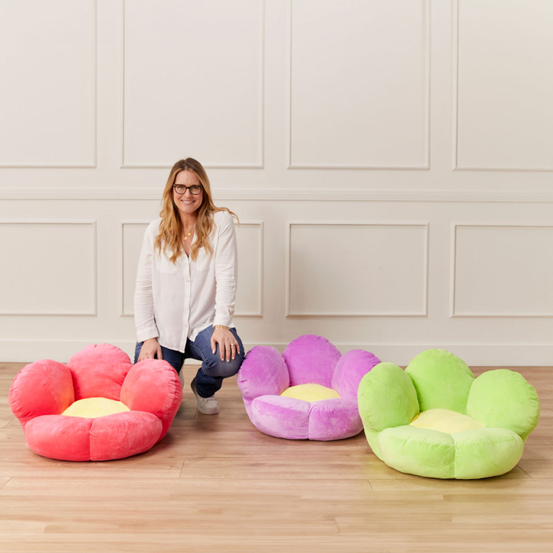 ECR4Kids SoftZone Flower Cozy Cushion, Floor Pillow Wayfair